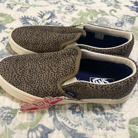 Vans- Women’s Brown/Black Slip On Vans Size 7.5 - Picture 3 of 7